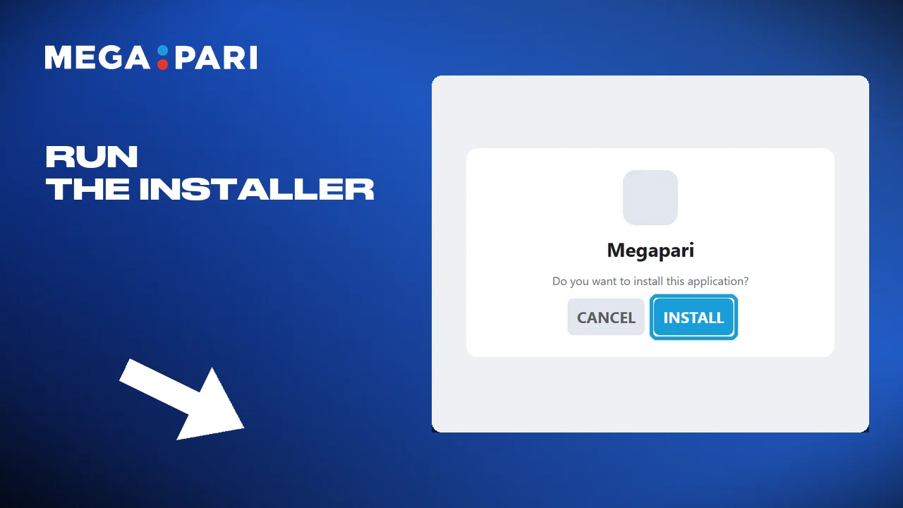 Starting the Megapari install on Android