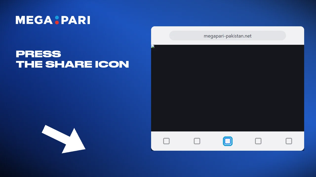 The share icon brings up the iOS menu