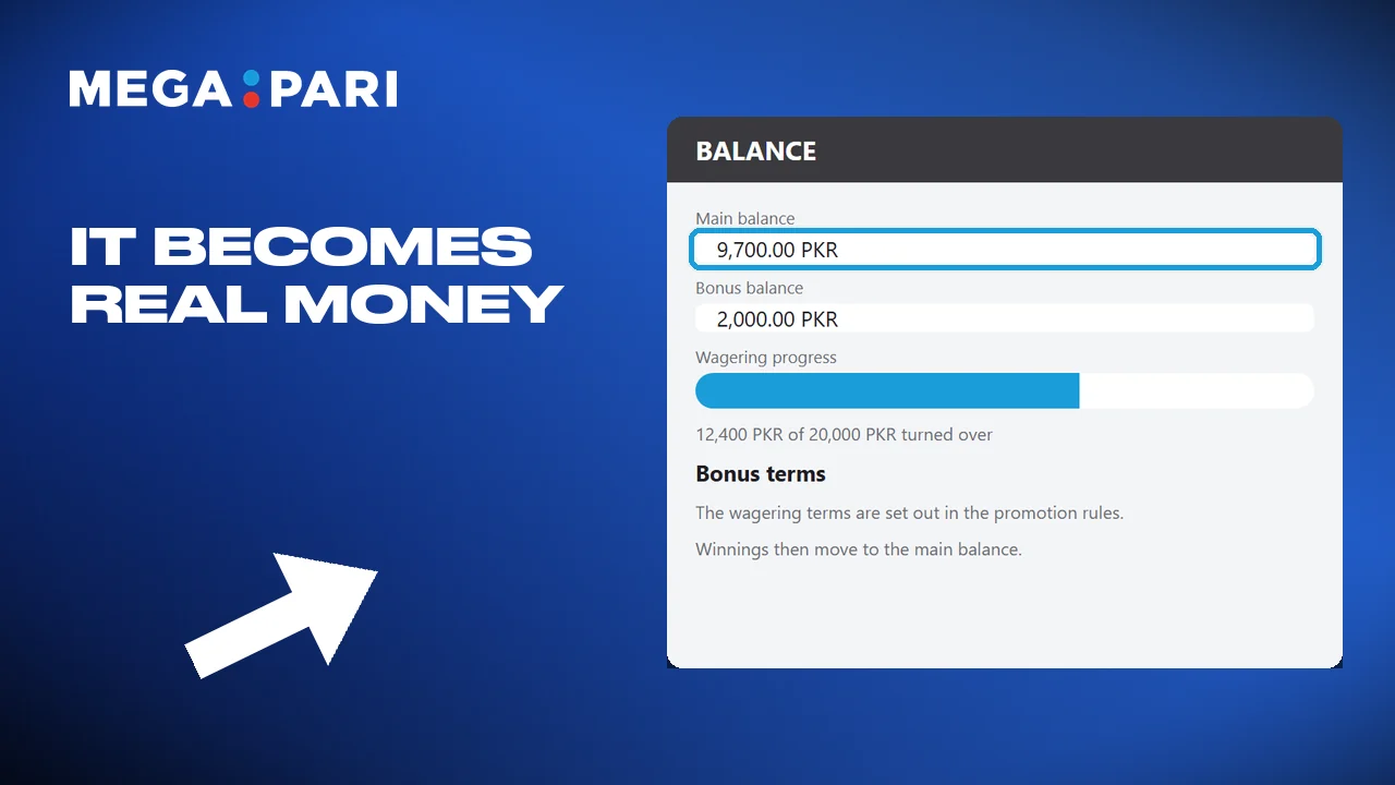Once the conditions are met, the bonus turns into ordinary money