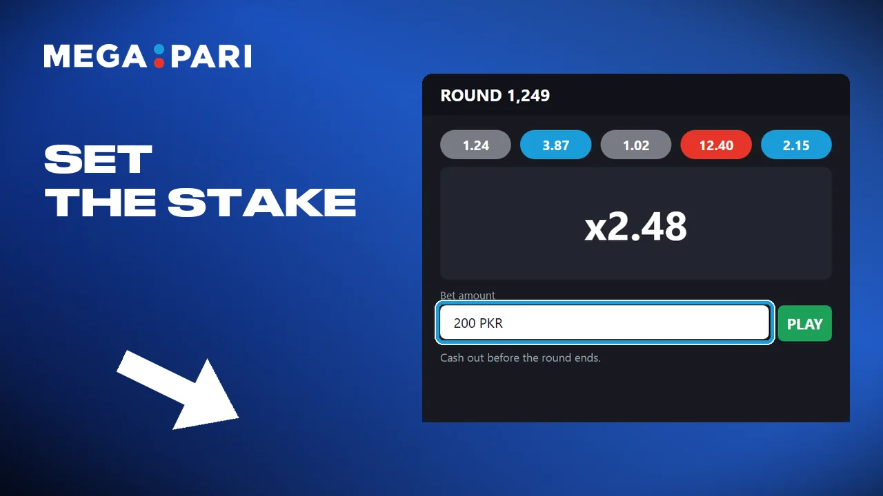 Type in the amount you want to stake