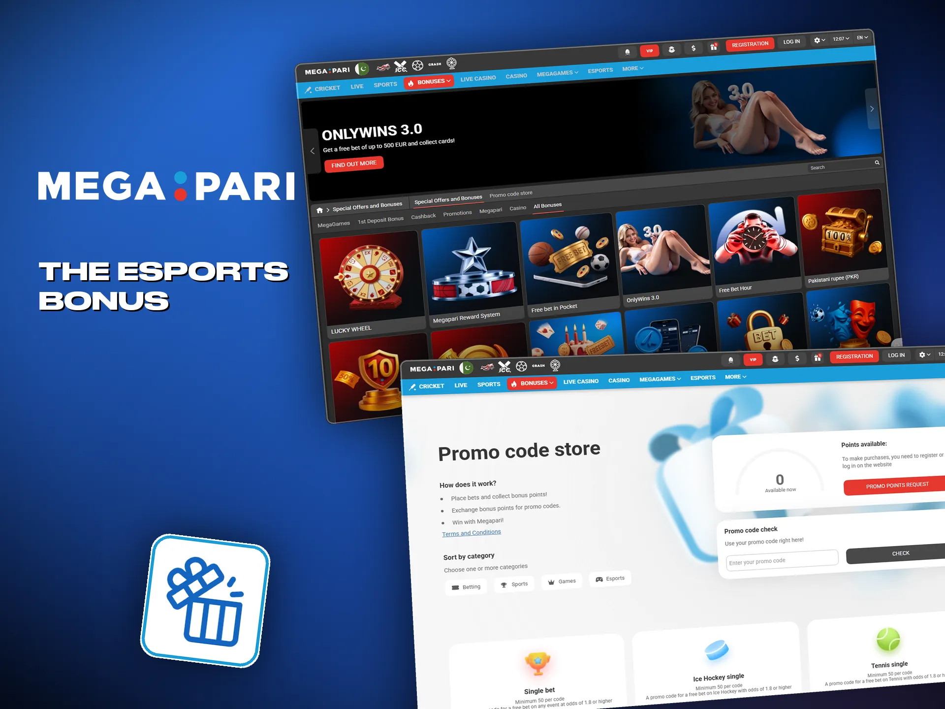 A new account can put the welcome bonus behind its esports bets