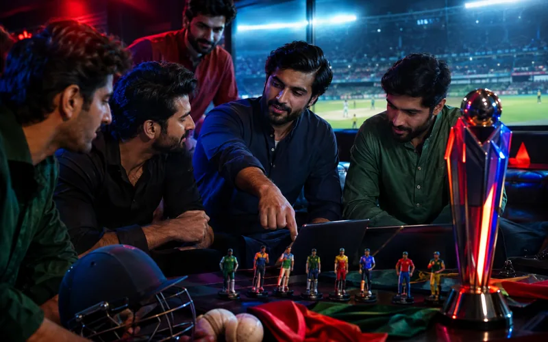 The cricket section on Megapari, with PSL fixtures and squads