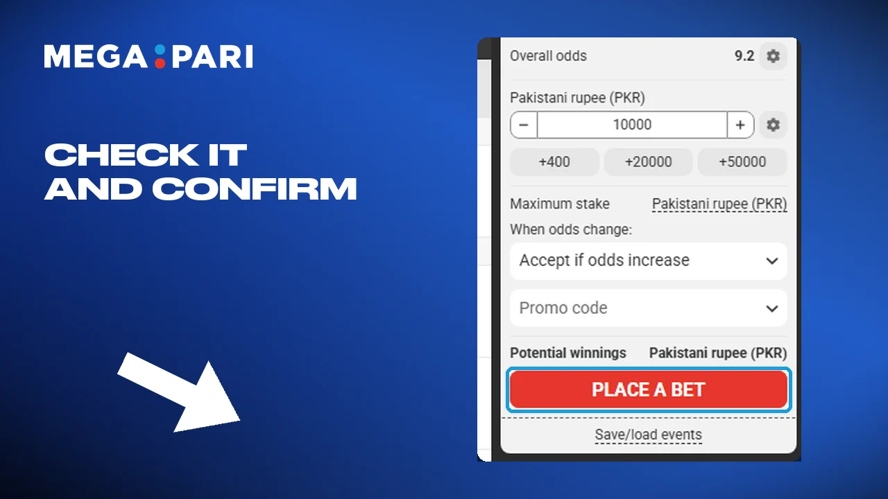 Check the slip and confirm