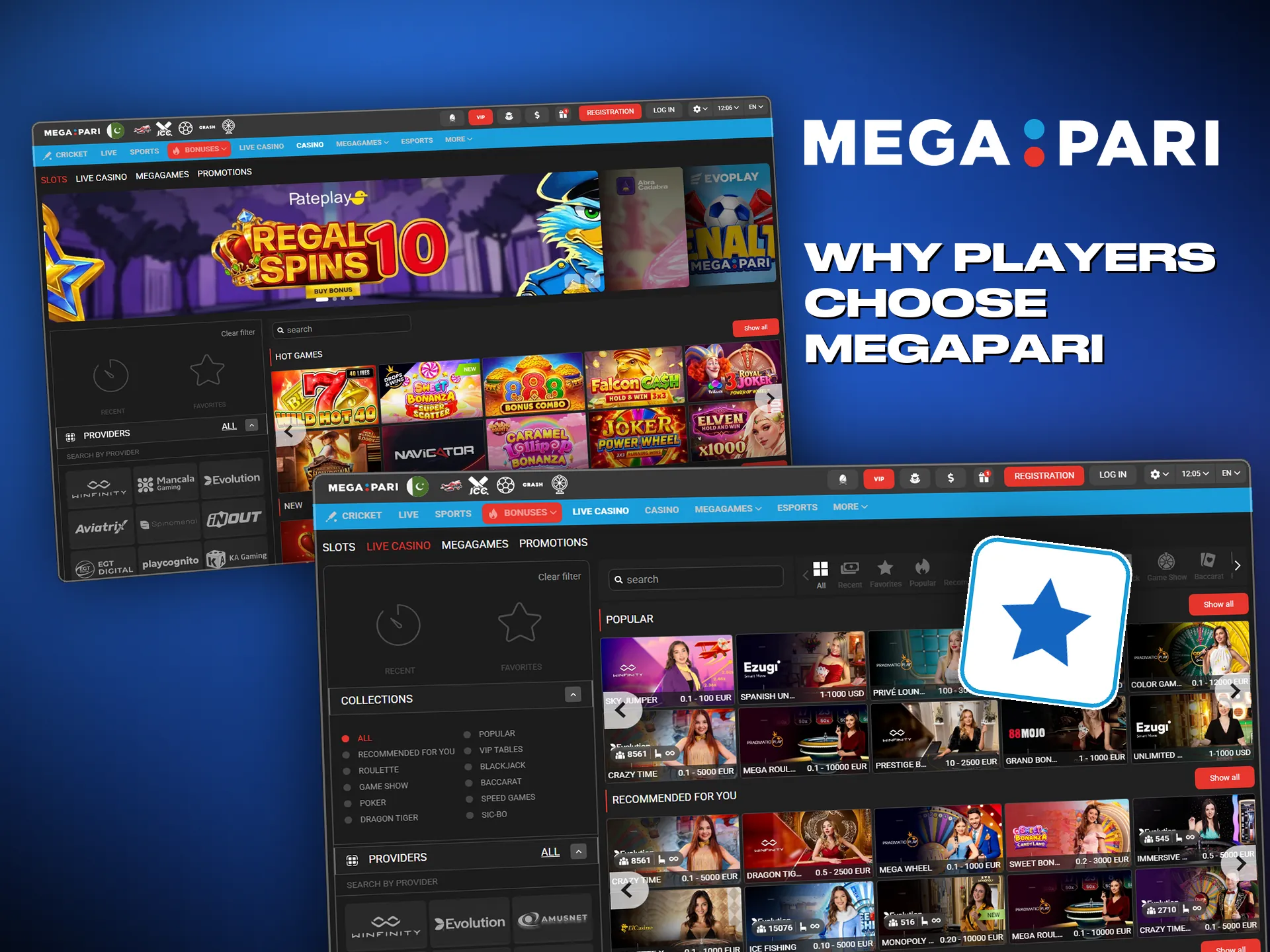 Why players stay with Megapari: the bonus sizes and the game list
