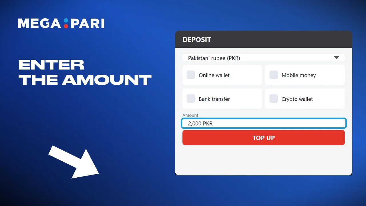 Check the minimum, then type the amount