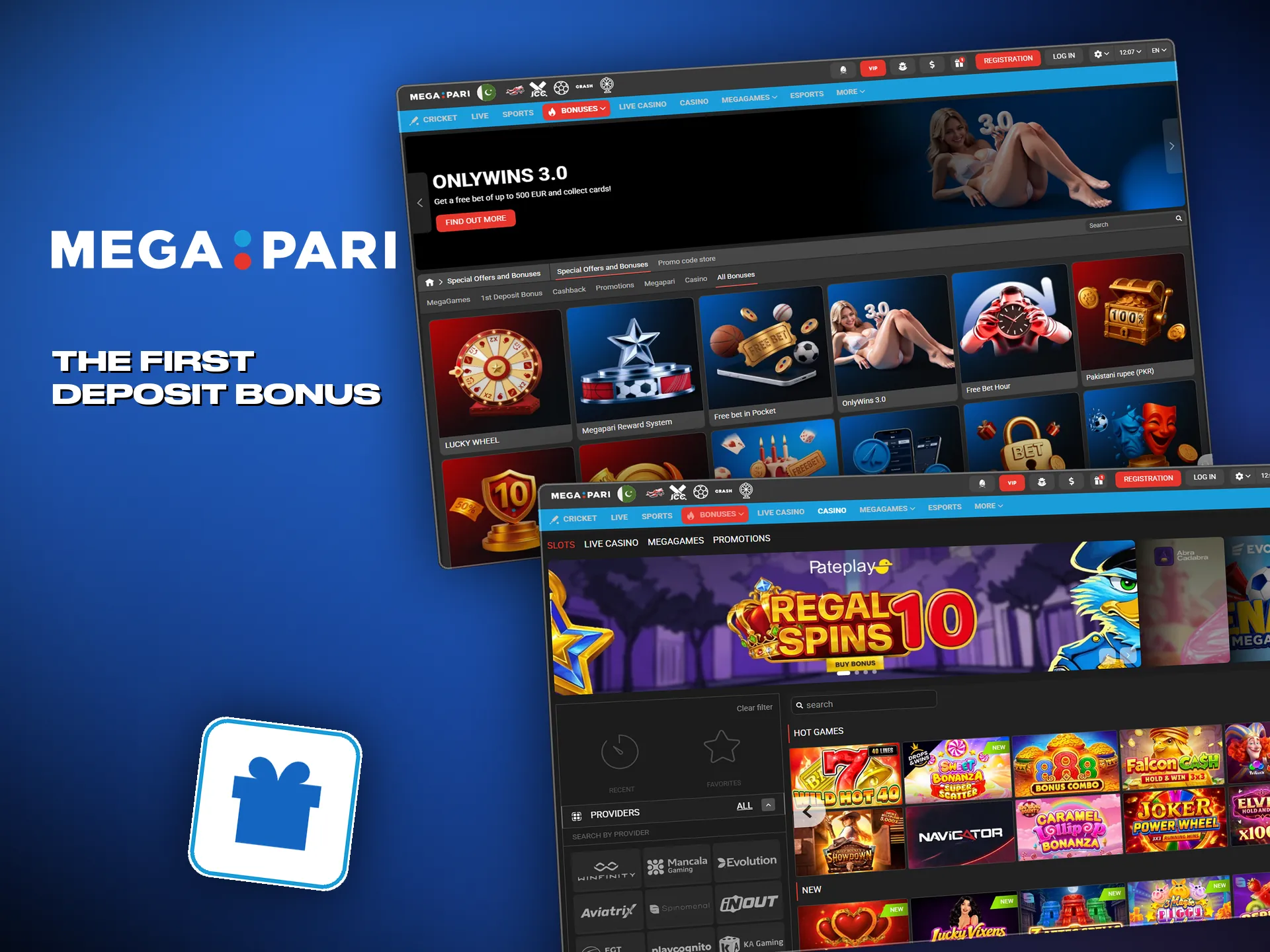 The bonuses reach the casino and the sportsbook alike