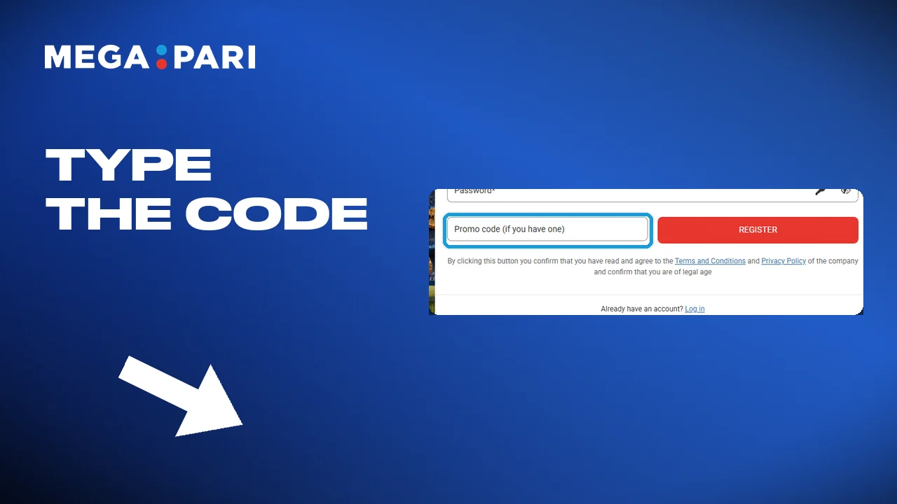 Type the code exactly as issued, in capitals