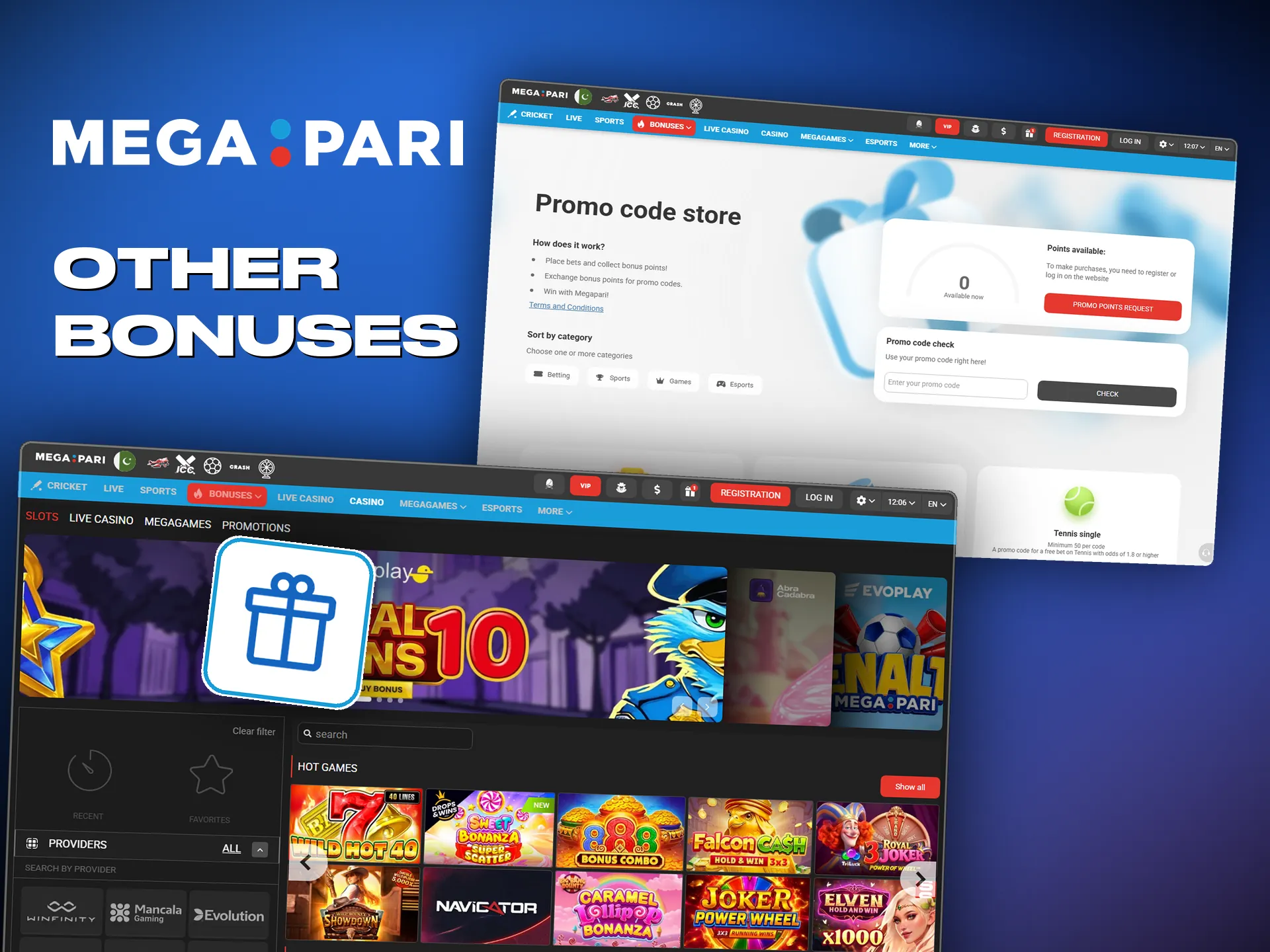 Long-standing accounts get cashback and reload bonuses too