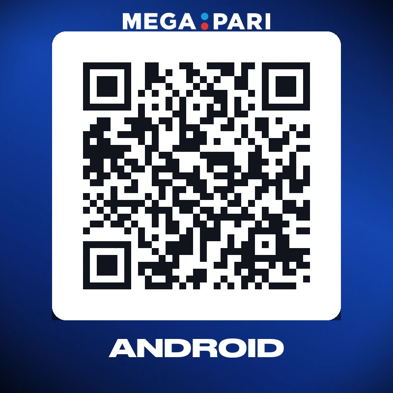 The QR code that leads to the Megapari download for Android