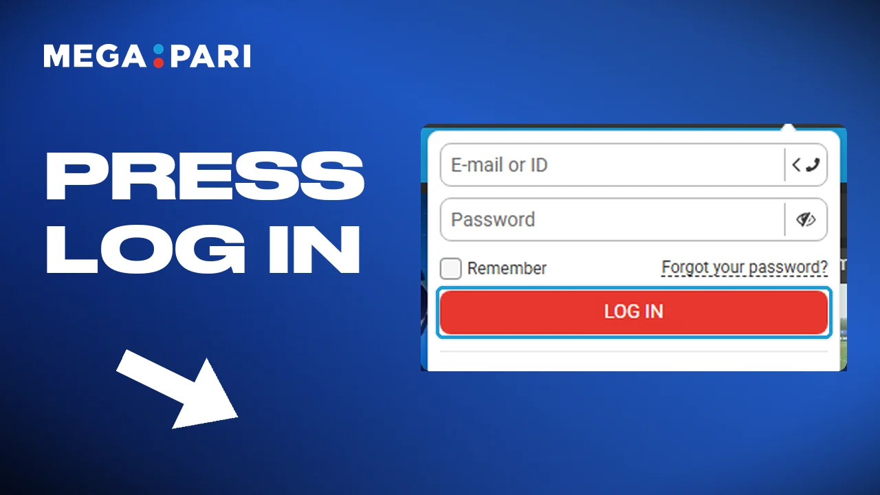 Tap the log-in button and the account opens
